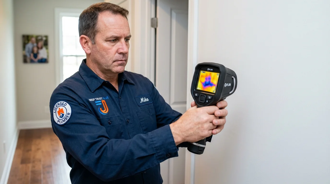 Thermal imaging leak detection by Johns Plumbing LLC in Coralville